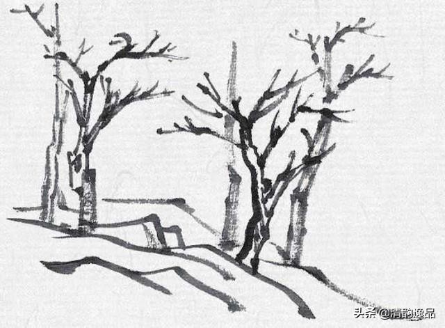 简单零基础的山水人物画手绘教程,儿童山水画10-12岁国画范画