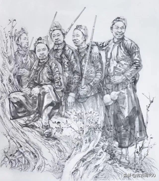 意笔人物高手蒋雪平