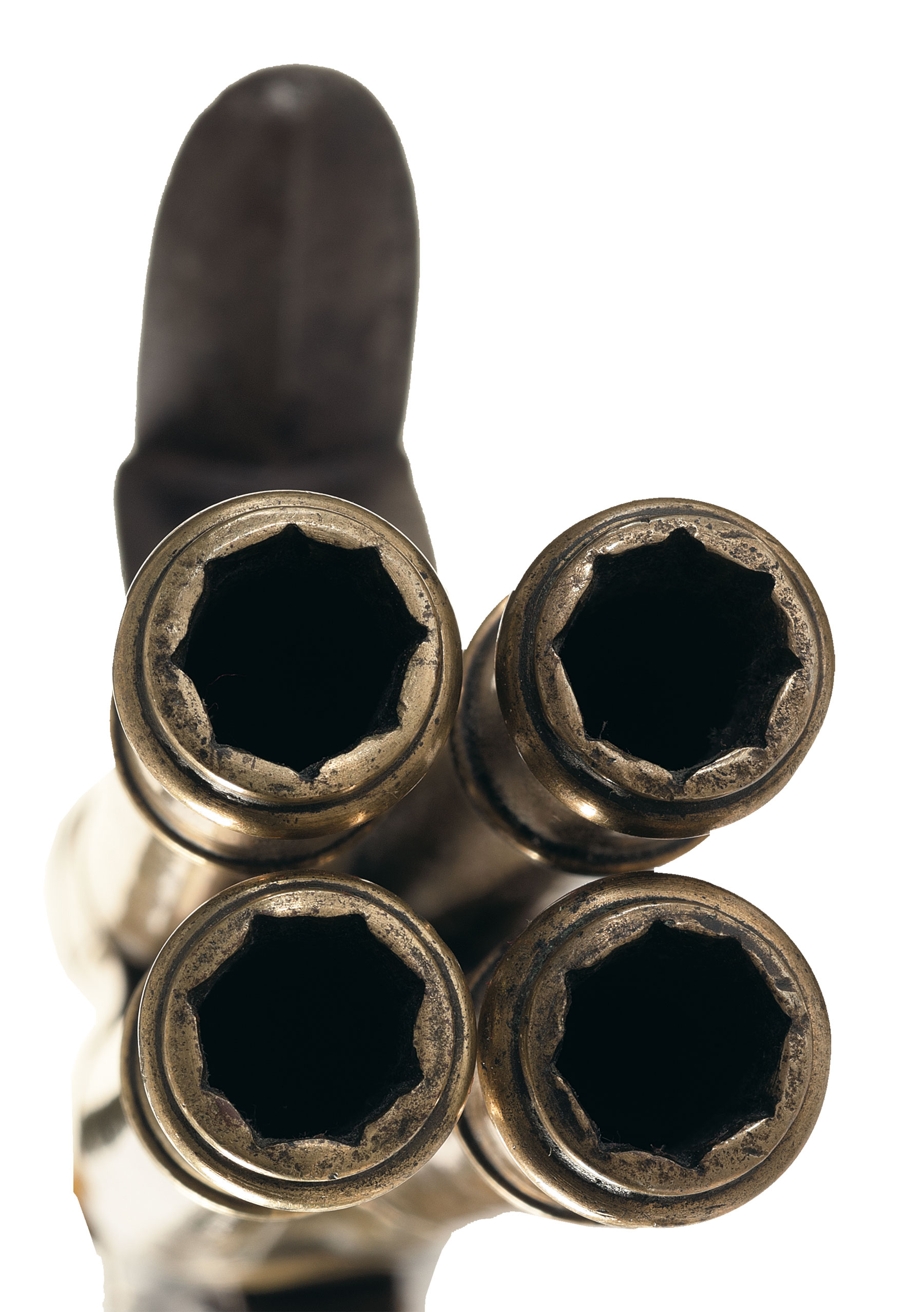 胡椒瓶双管手枪,胡椒盒转轮手枪