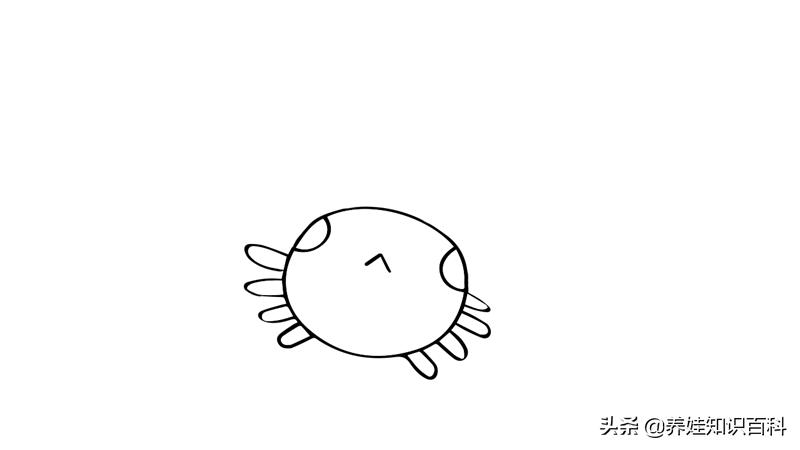 如何画螃蟹简笔画步骤如下,简笔画螃蟹简单易学
