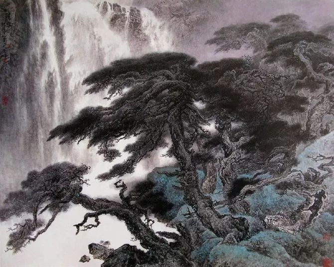 他笔下的虎充满了人的柔情与善意