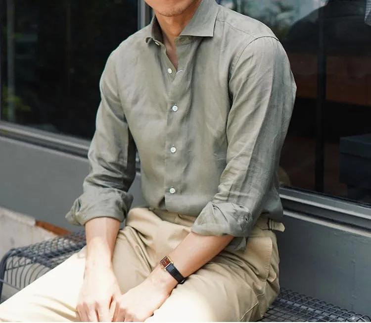 亚麻衬衫怎么穿出高级感,亚麻衬衫怎么变得柔软