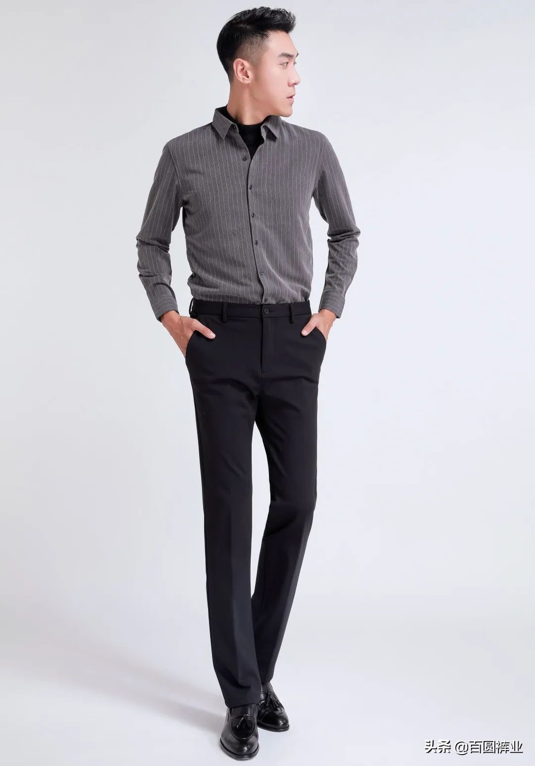 百圆裤业冬季裤子图片,百圆裤业格子裤冬款