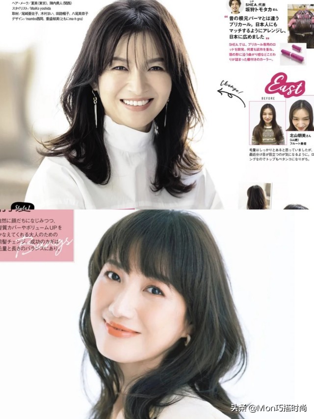 圆脸短发烫发减龄发型50岁,50岁短发女人怎样打理发型减龄