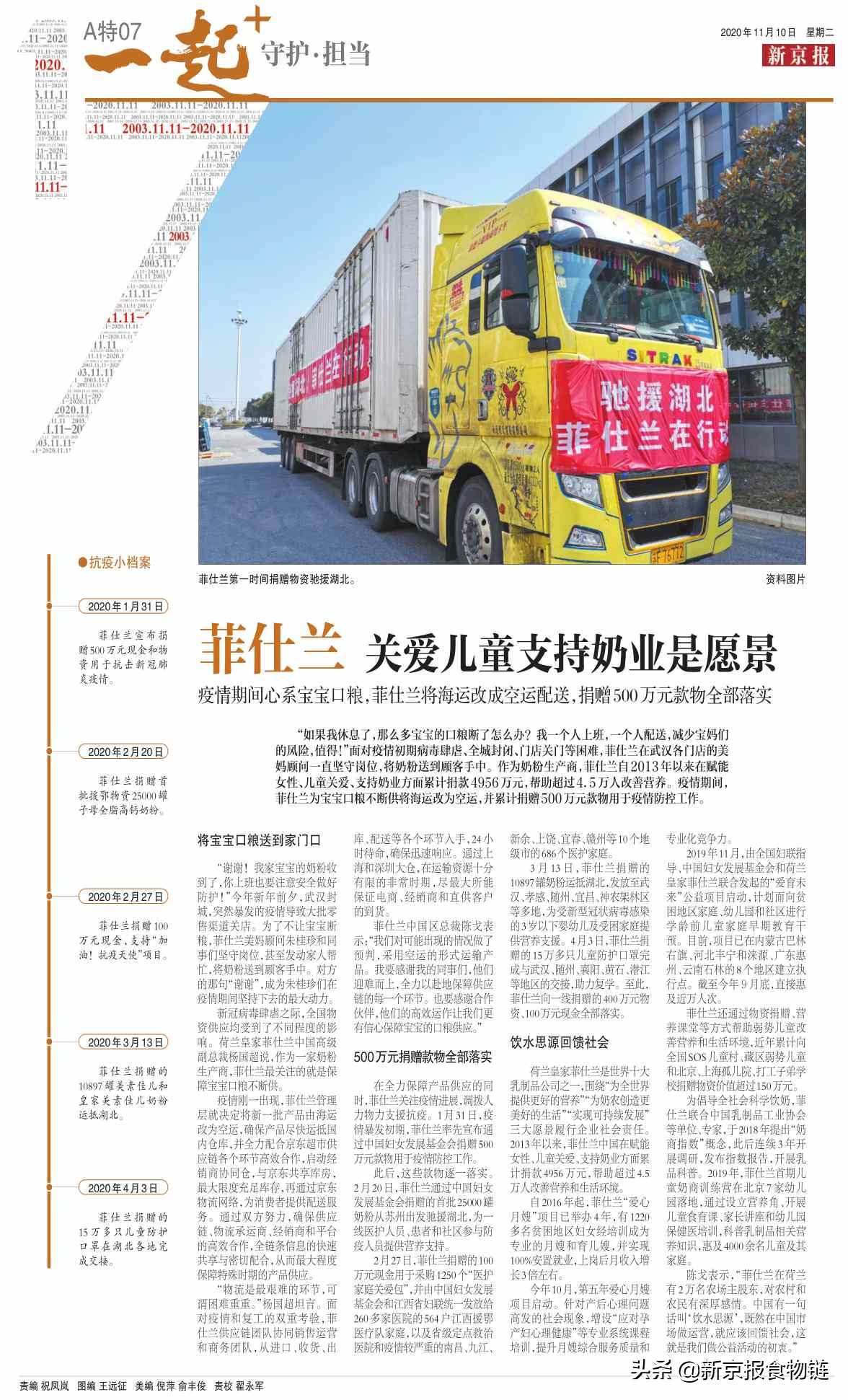 菲仕兰捐奶粉,菲仕兰乳业分析