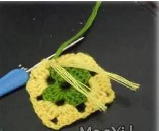 教你编织钩针坐垫手把手学会,钩针编织莲花坐垫教程简单