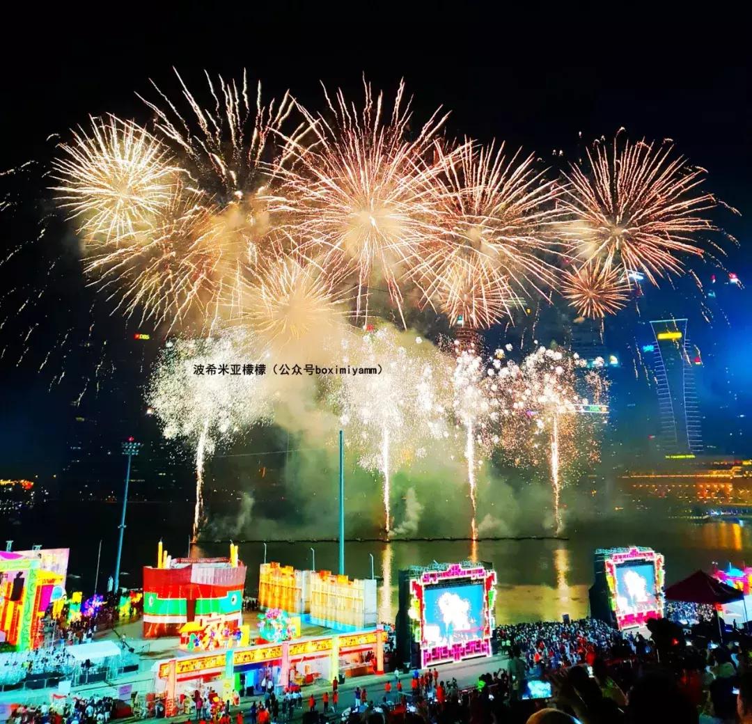 新加坡春节烟花表演,新加坡2020年烟花表演