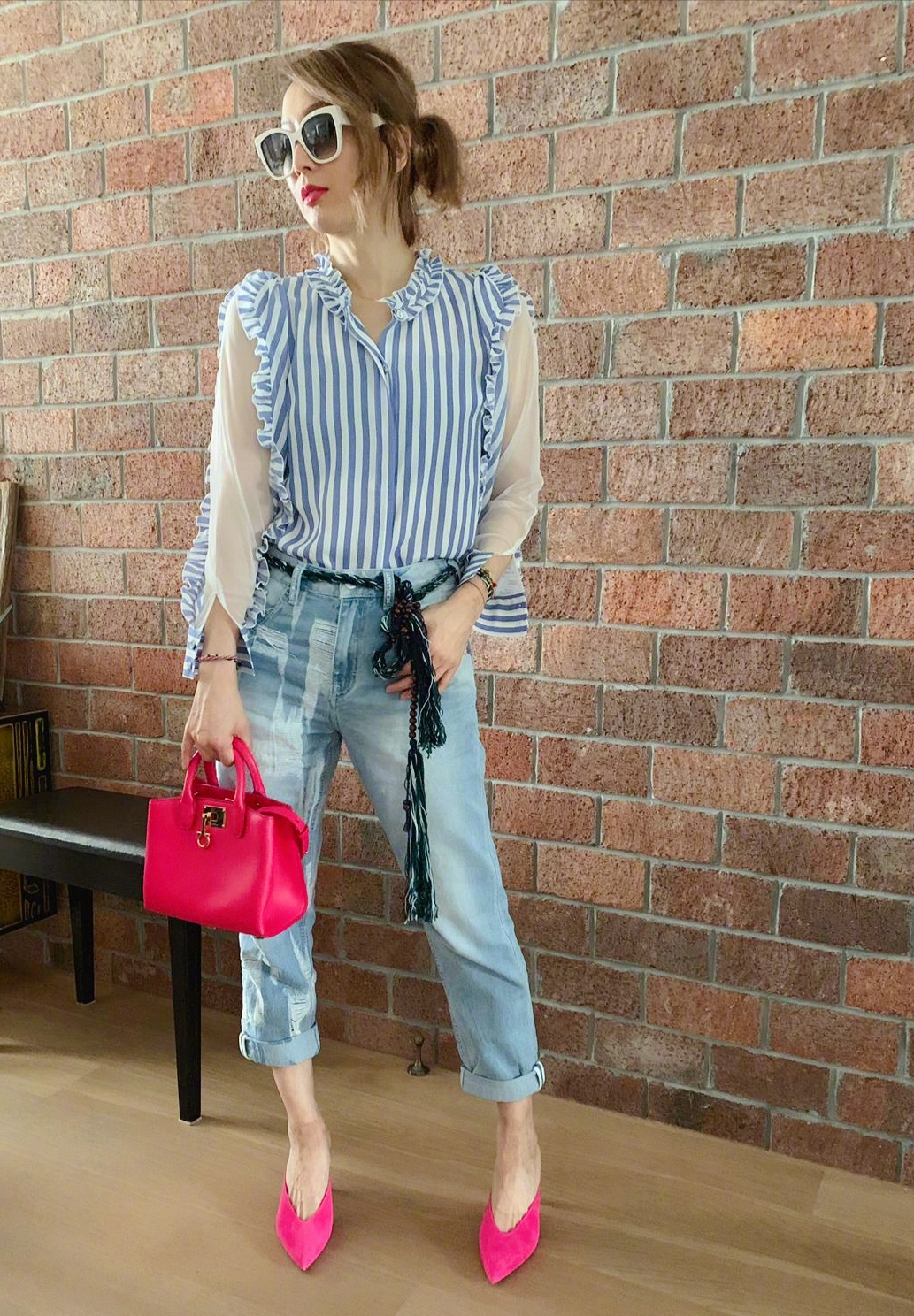 郑秀文红色豹纹西装,郑秀文的西装造型