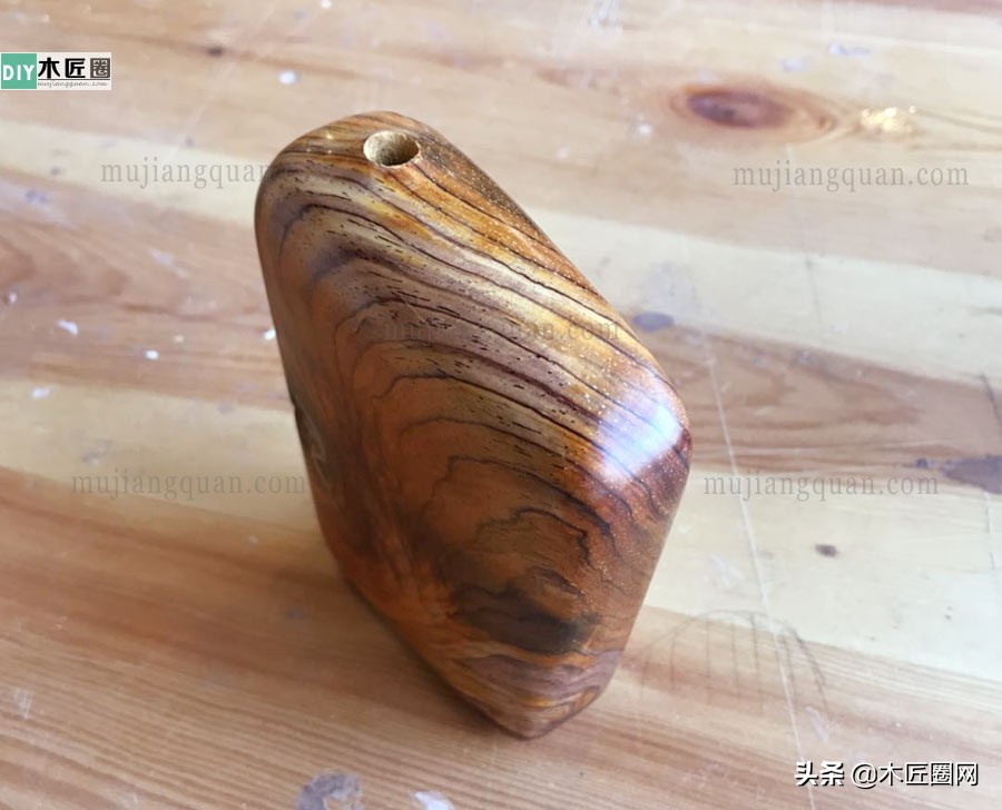 木工diy工艺品制作过程,插花瓶制作全过程