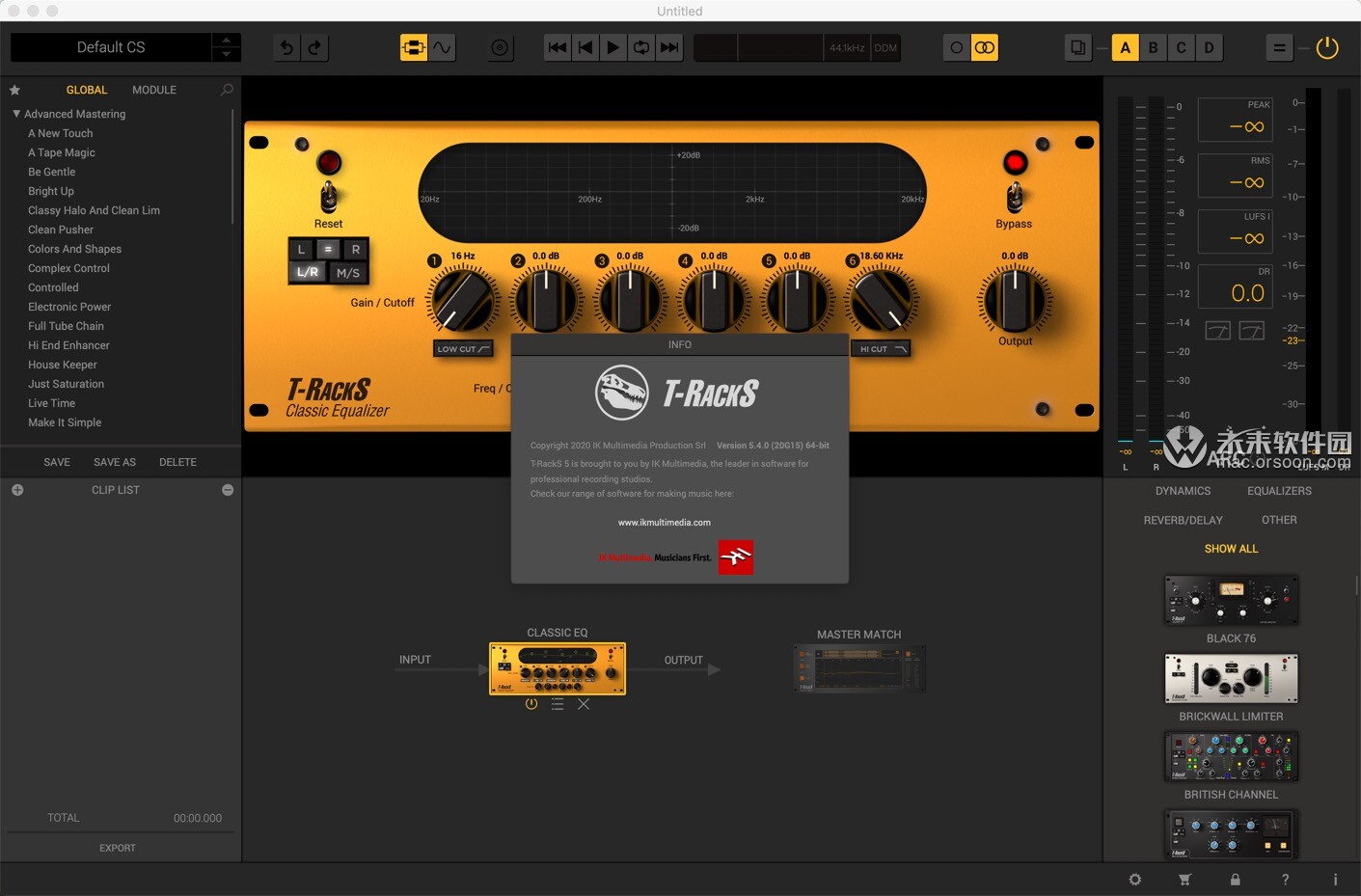 T-RackS5forMac,混音和母带处理插件