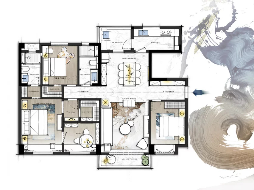 室内设计优秀平面方案,室内设计100个创意平面布置图