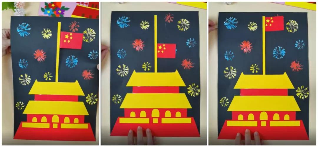 国庆节祝福祖国幼儿园手工,国庆节幼儿园手工祖国妈妈我爱你