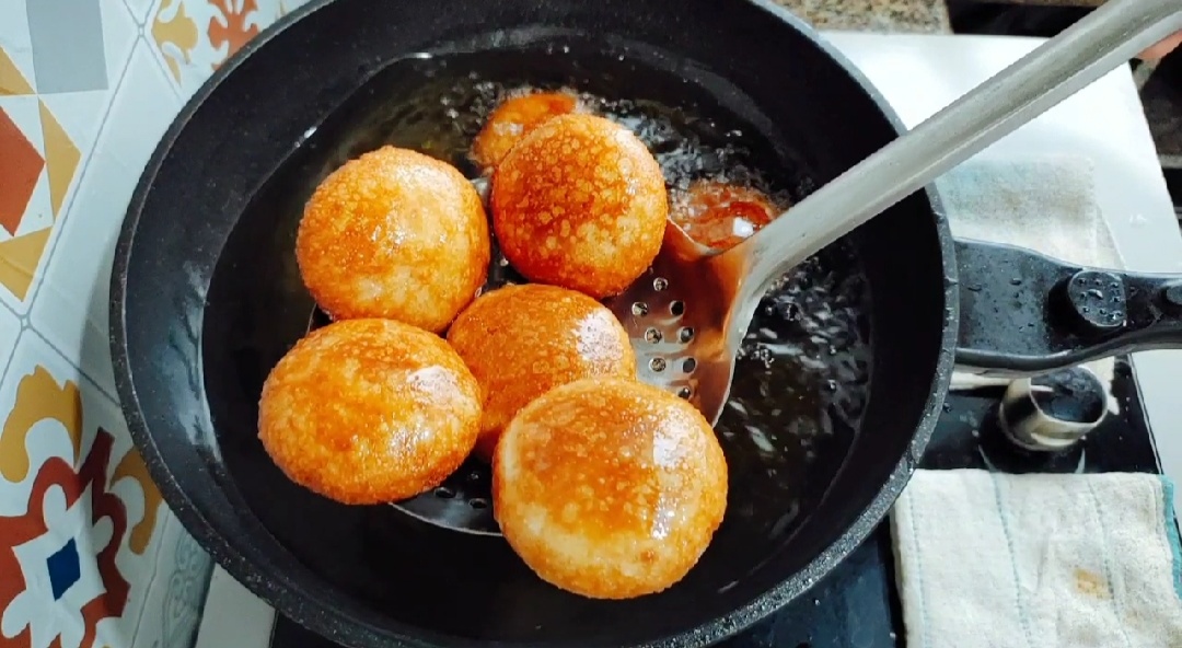 脆皮油炸流心糖糕做法,油炸糖糕配方做法