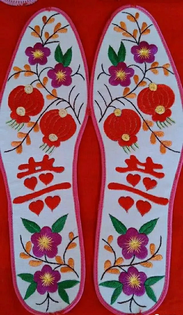 八瓣花鞋垫图案怎么绣,绣鞋垫花样图案大全