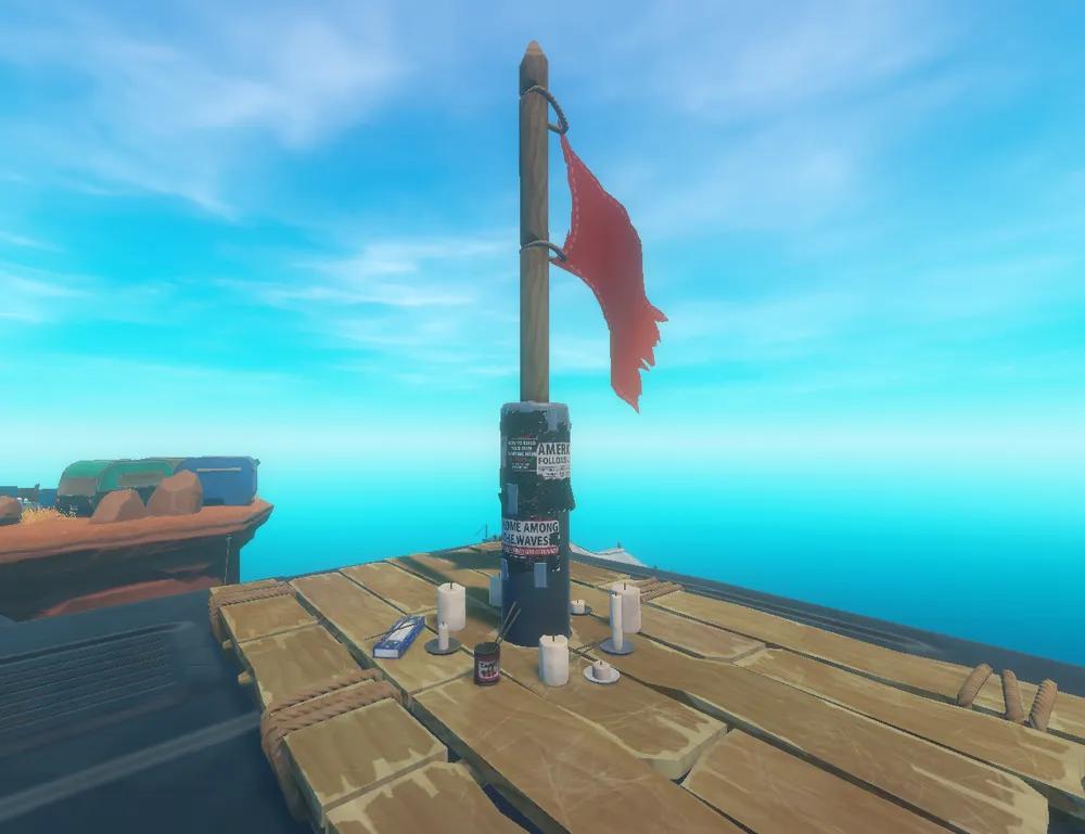 「Raft」大篷车岛:在集装箱塔顶上看到的纪念活动