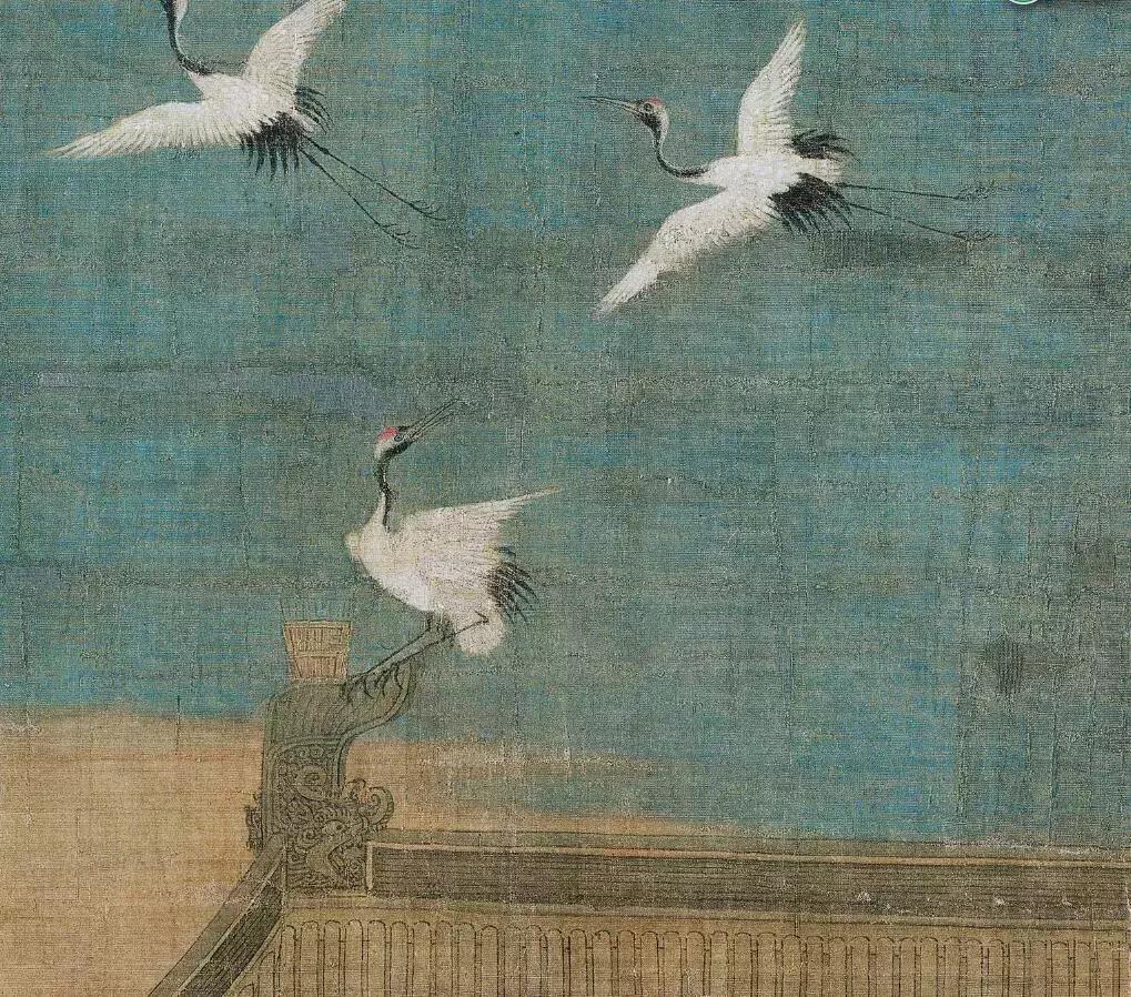 宋徽宗赵佶瘦金体瑞鹤图,宋赵佶瑞鹤图轴