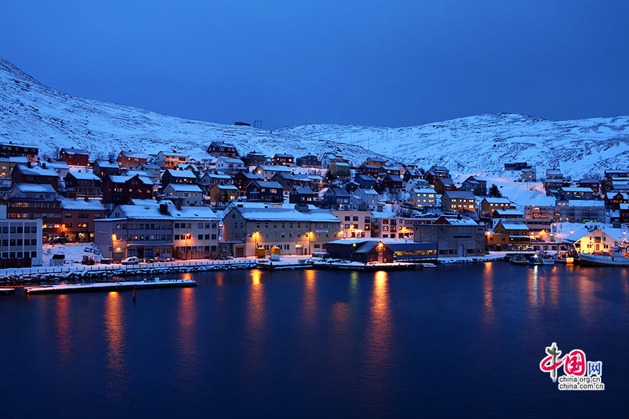 挪威极夜中的北极光,挪威的北极光