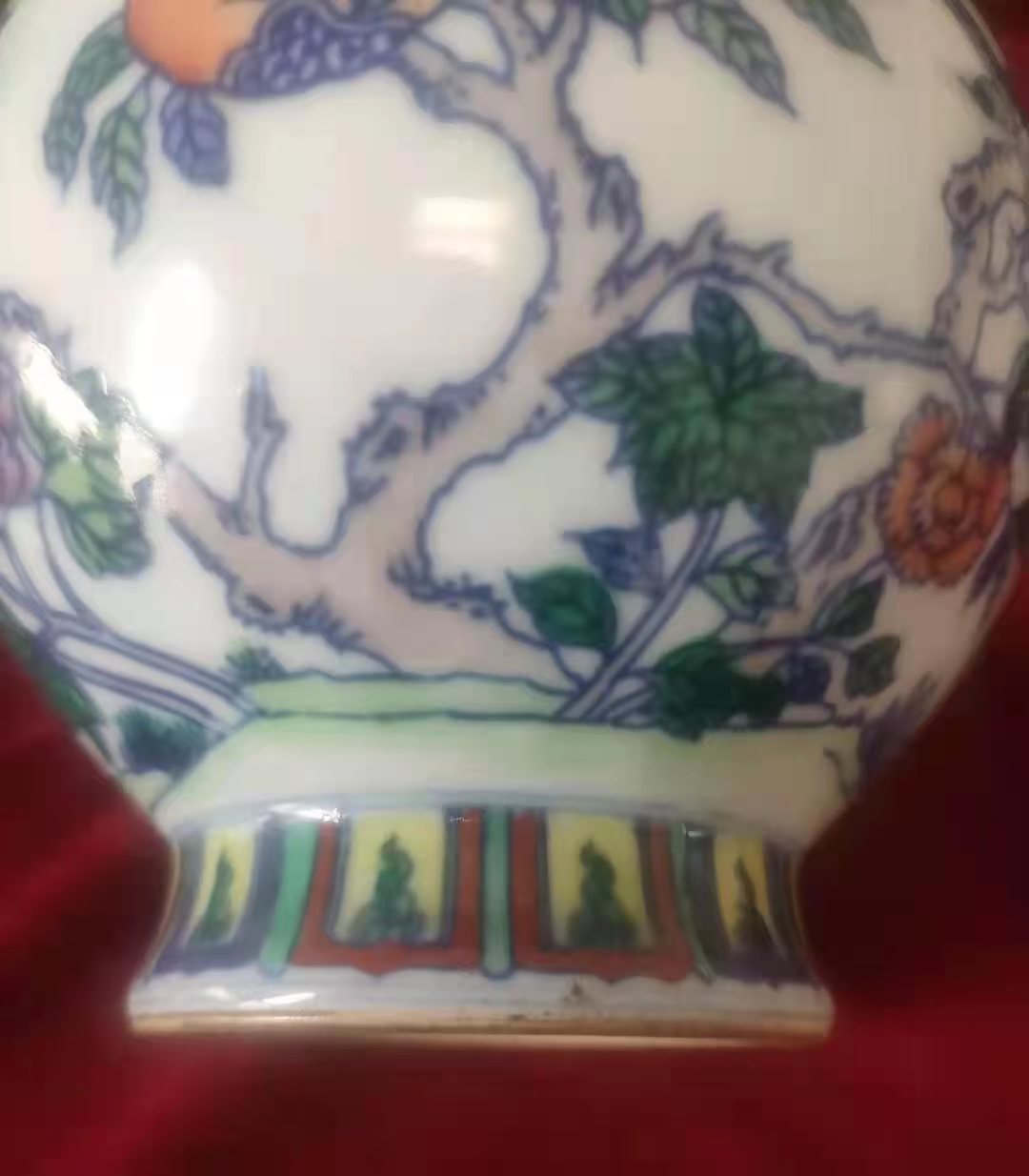 粉彩石榴瓶,陶瓷石榴瓶大号