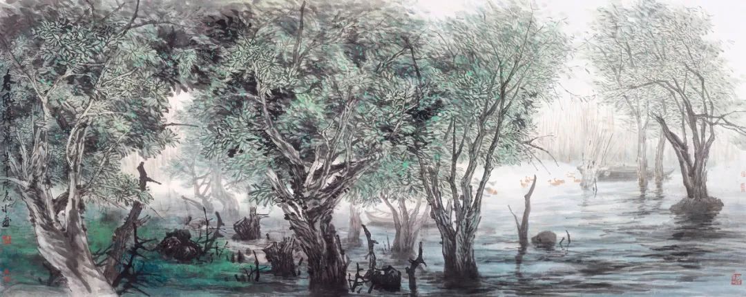 充满诗情画意的山水田园风光,慢慢体味令人陶醉的田园山水韵味