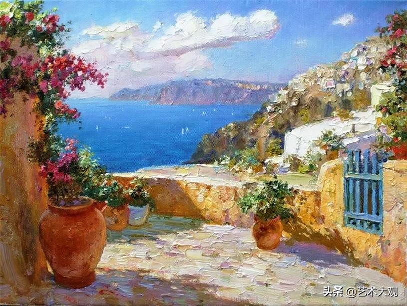 俄罗斯画家风景油画作品选集,尤里奥布霍夫人物画