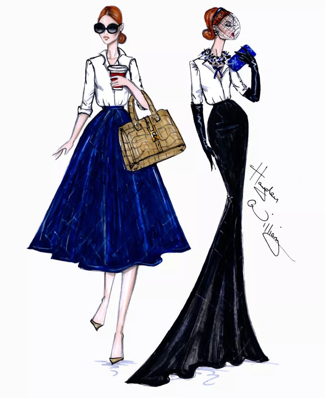 设计稿晚礼服,设计礼服手稿图洛丽塔