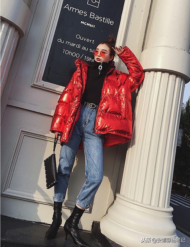 本命年红色大衣小个子女穿搭,本命年红色衣服高级穿搭