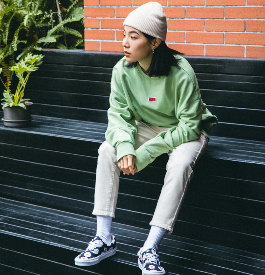 亚洲女性穿着,穿vans的女孩就是神一样的存在