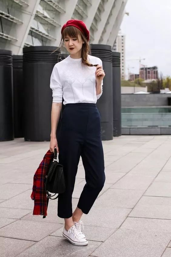 小个子戴贝雷帽显高,贝雷帽显脸小百搭小头围