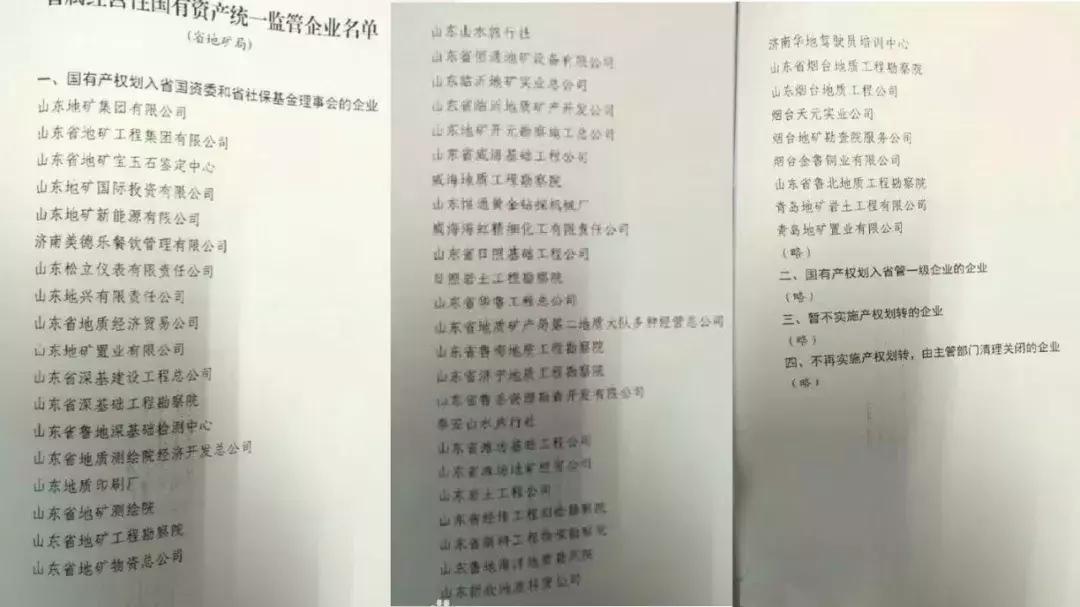 地矿局转企,山东地矿局改革方案