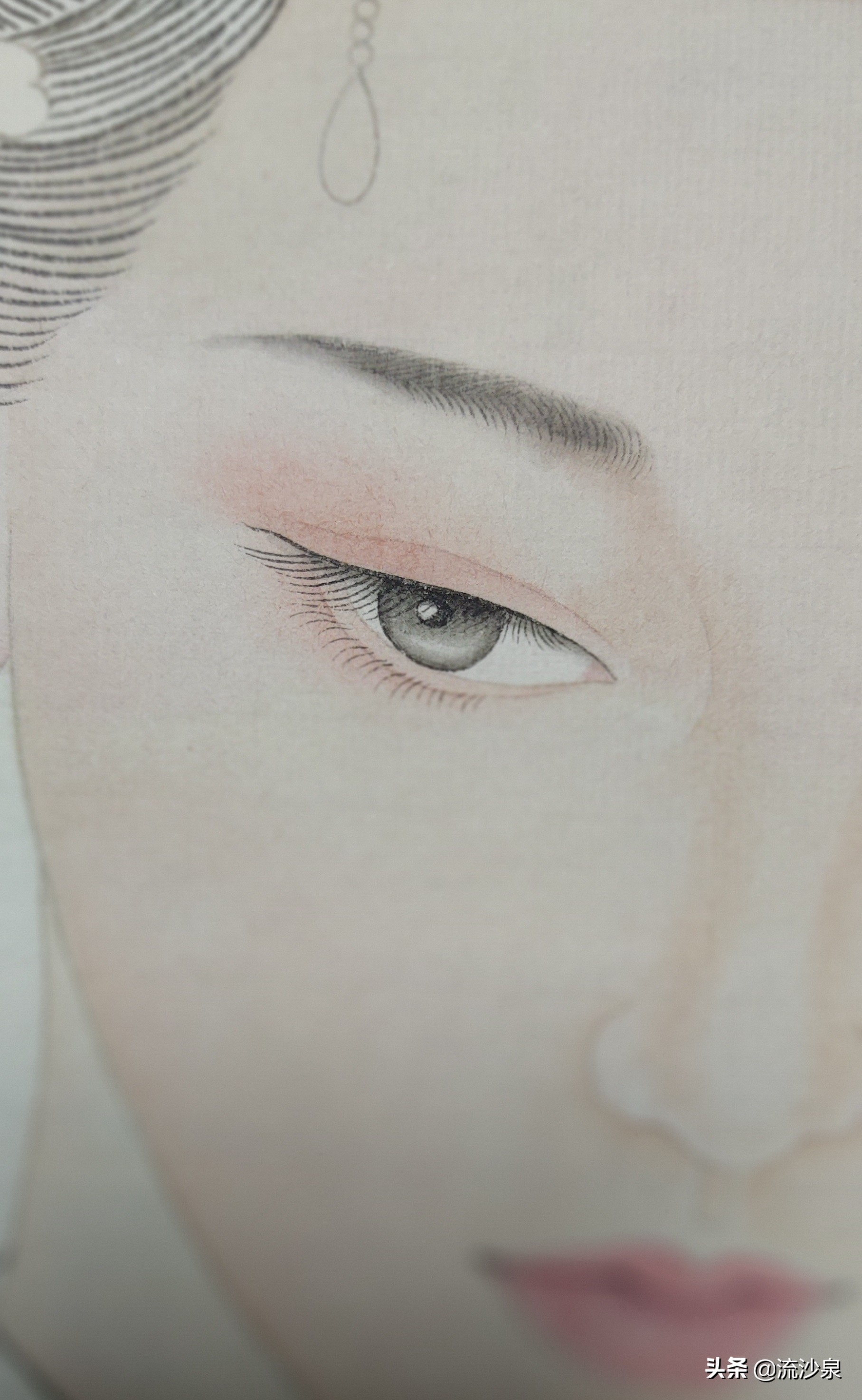 工笔荷花染色步骤图解,工笔仕女技法图解