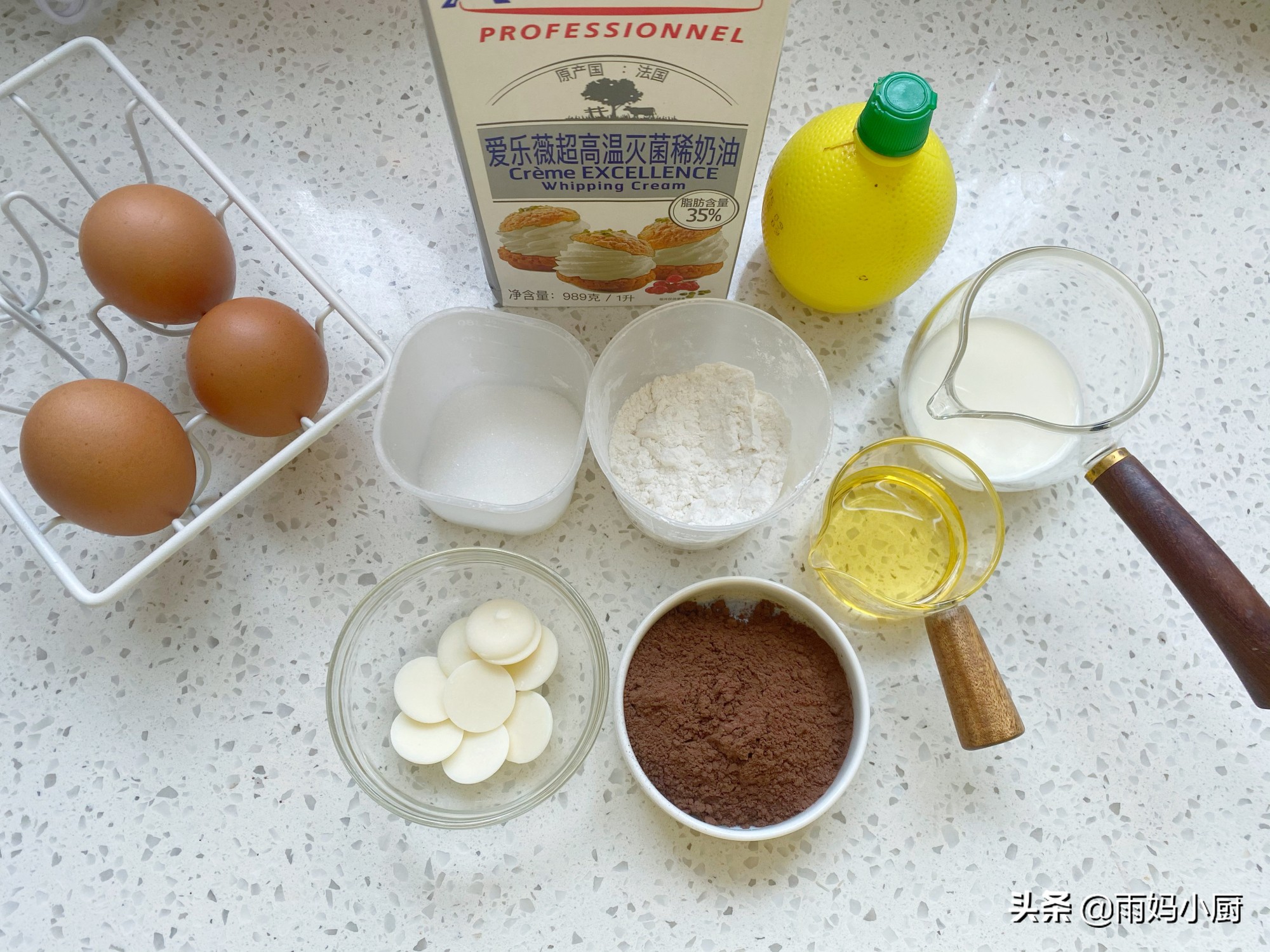 可可戚风蛋糕不塌陷不回缩好吃,不回缩口感绵密的蛋糕