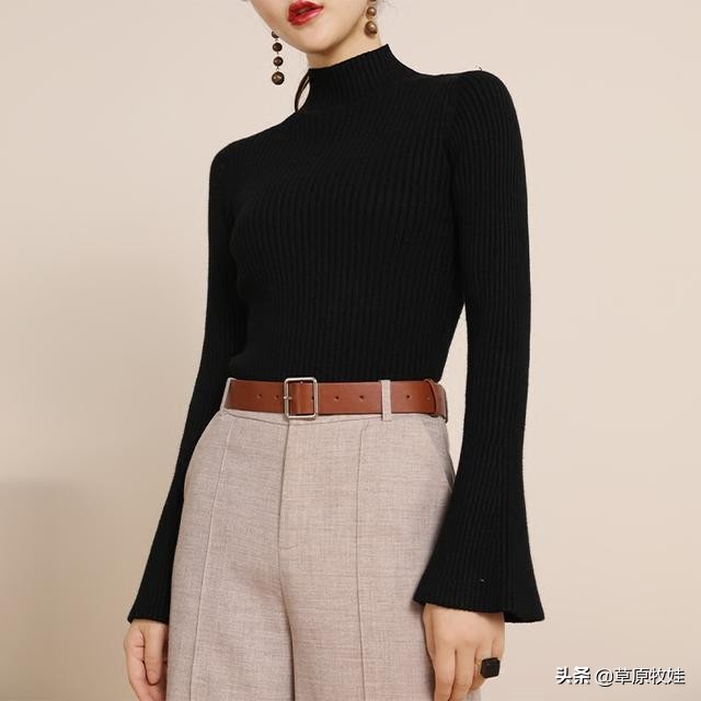 针织毛衣气质,时尚气质针织毛衣超美