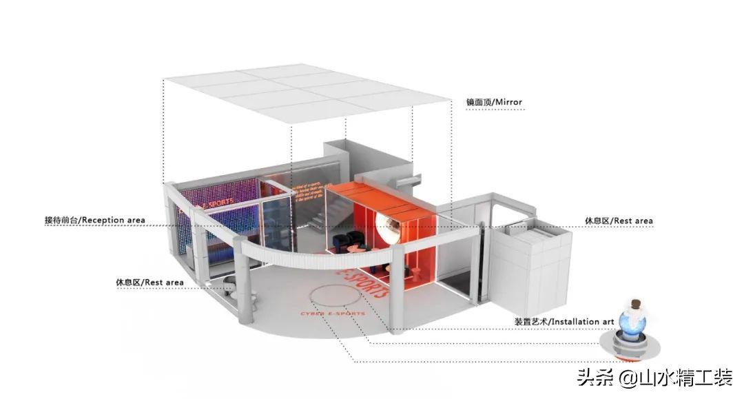 合肥公装公司「山水精工装」丨|赛铂电竞酒店