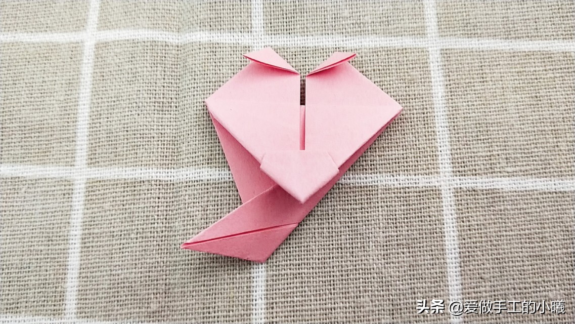 纸折樱花简单,立体五瓣樱花折纸