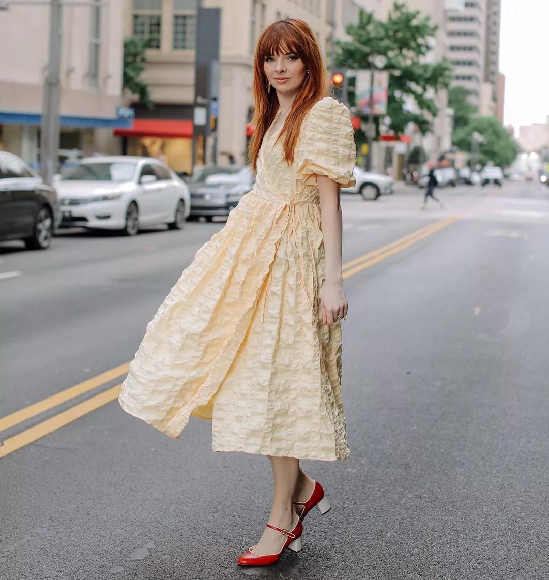 夏日就穿糖果色连衣裙，贼靓，回头率200%