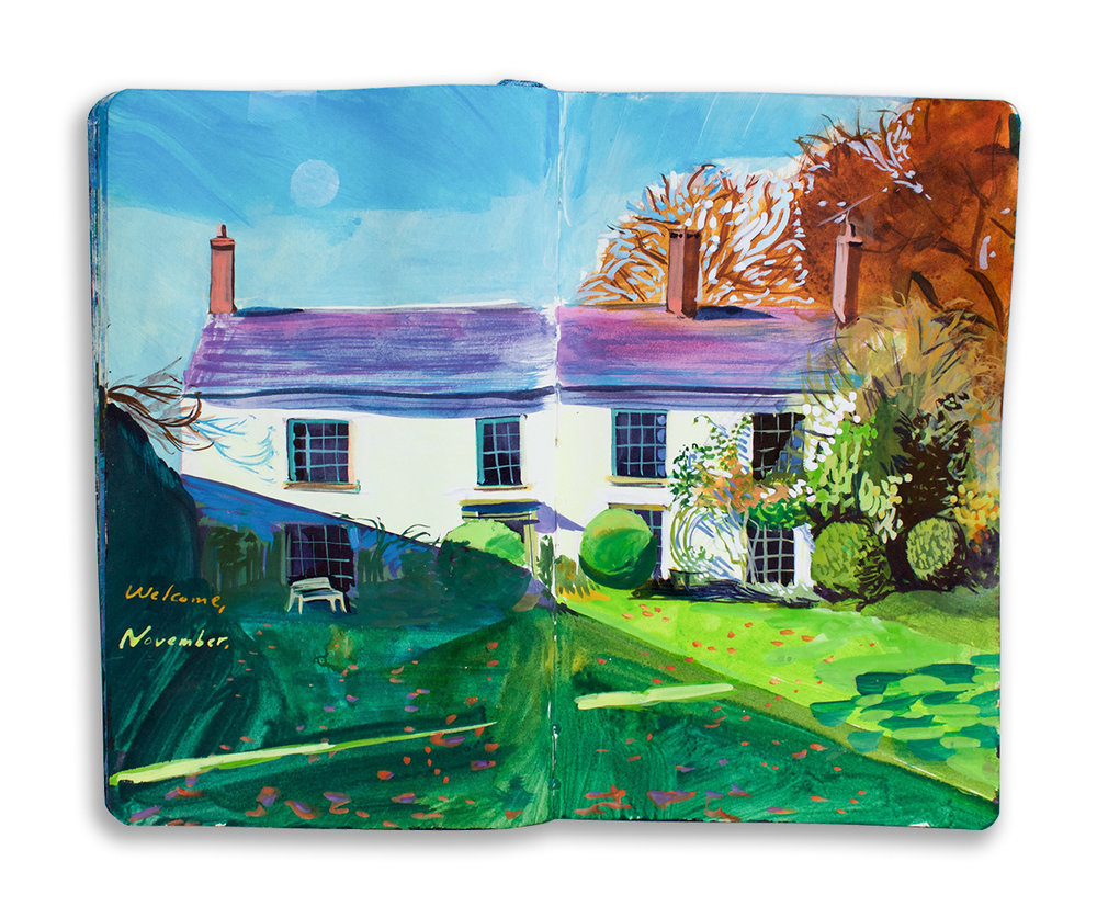 粉色主题手帐简笔画手绘,小清新简笔插画手绘手帐