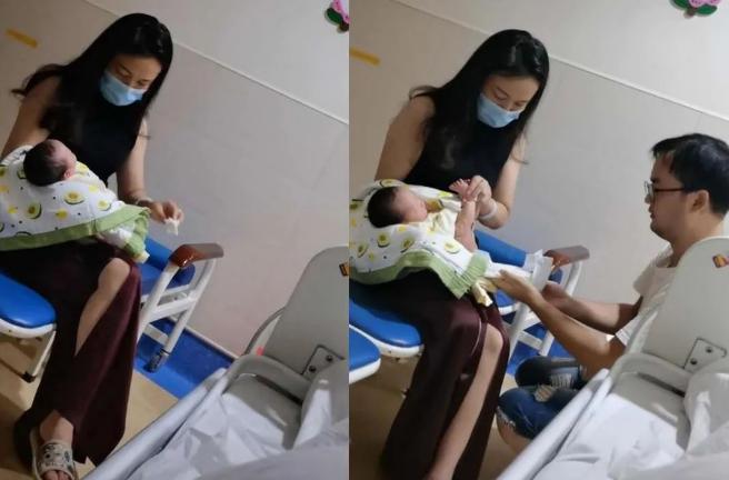 “最年轻岳母”走红，抱娃和女婿同框像一家三口，女儿：压力好大