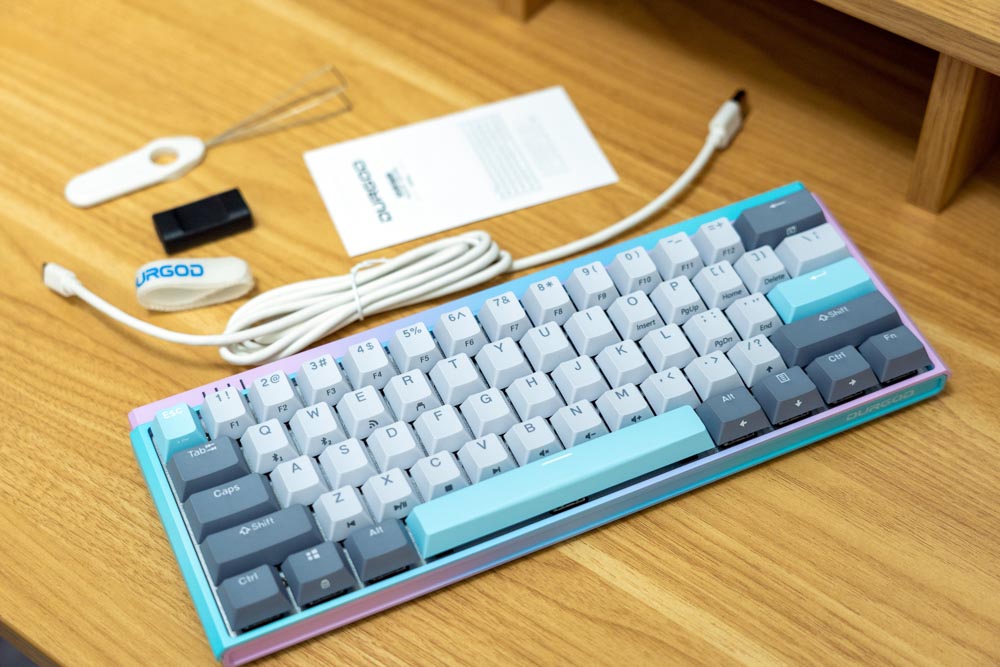 杜伽发布k320w三模无线机械键盘,k330键盘
