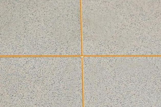 灰色地砖配土豪金美缝,土豪金美缝图