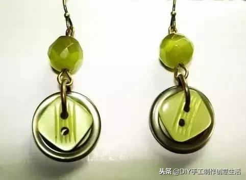 纽扣旧物改造篮子,旧物改造牛仔布做钥匙扣