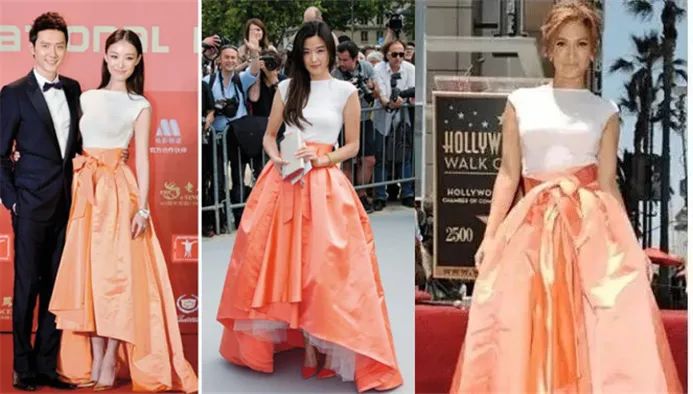 女星红毯撞衫,红毯女星难逃撞衫魔咒