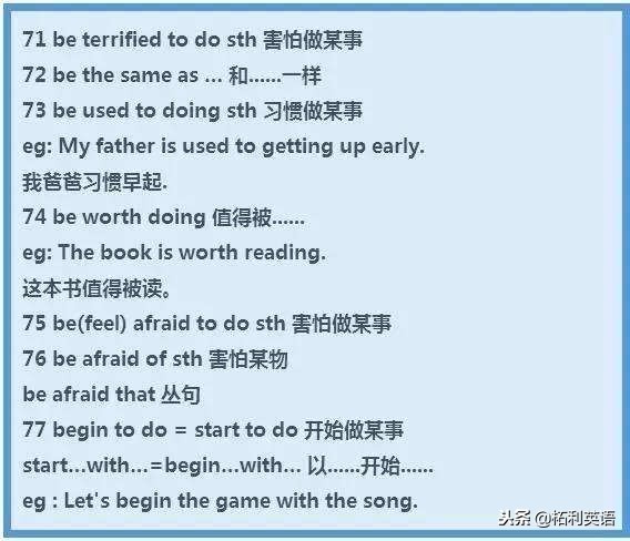 小学初中必背英语短语,初中英语短语固定搭配及用法