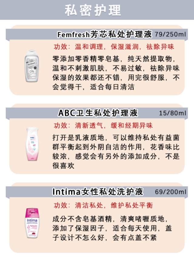 女性私密护理用品怎么选❓女生看这里??