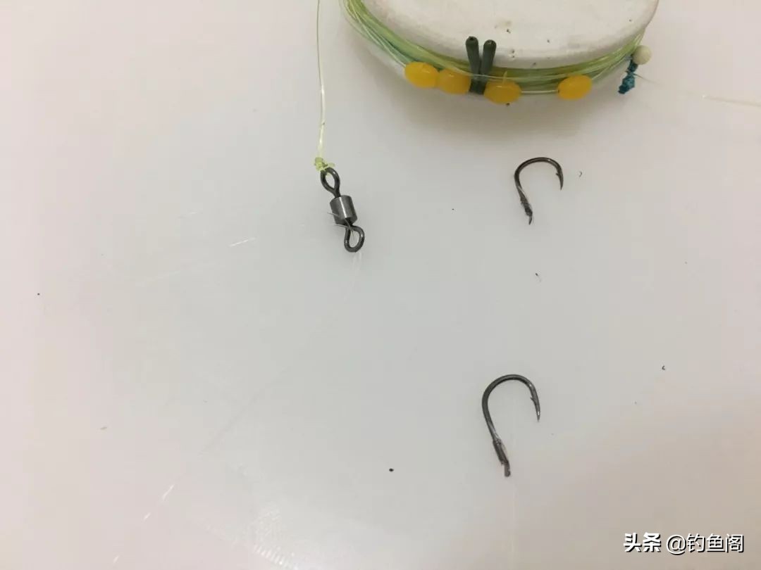 台钓子线连接八字环最结实的方法,野钓子线与八字环的连接方法