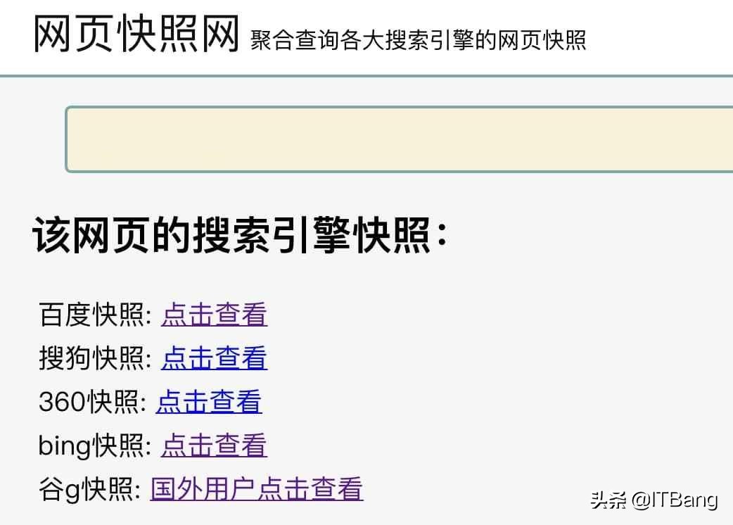 搜索引擎快照功能怎么用,网站怎么在搜索引擎显示快照