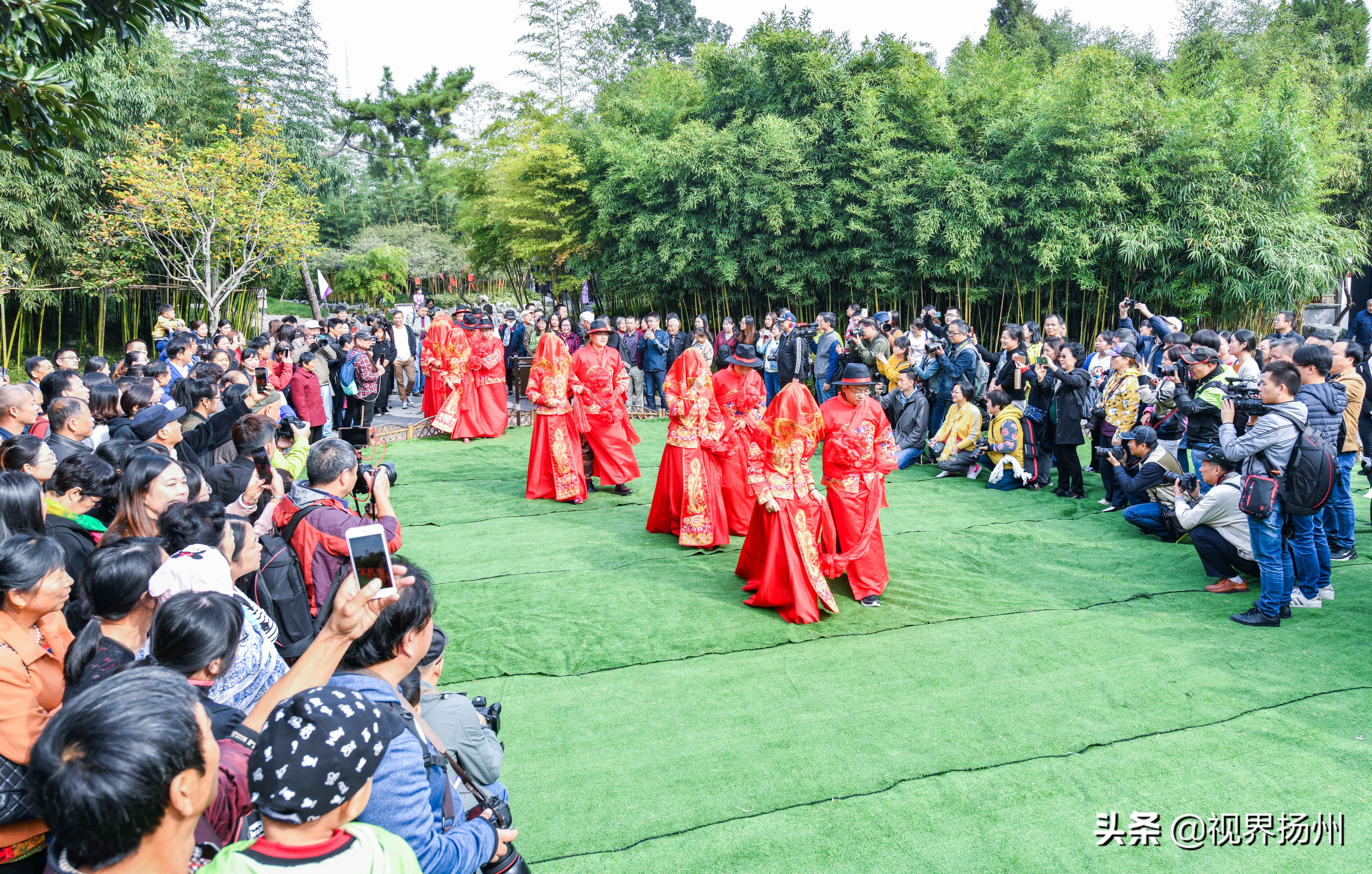 扬州个园盐商体验婚礼让你感受穿越