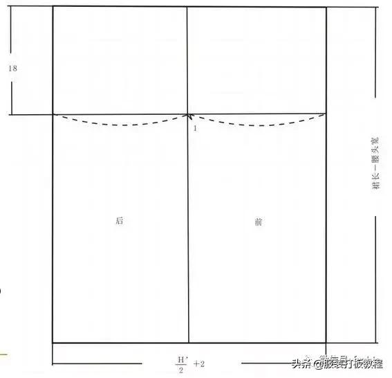 女装连衣裙服装制版,高腰褶皱a字吊带连衣裙女装