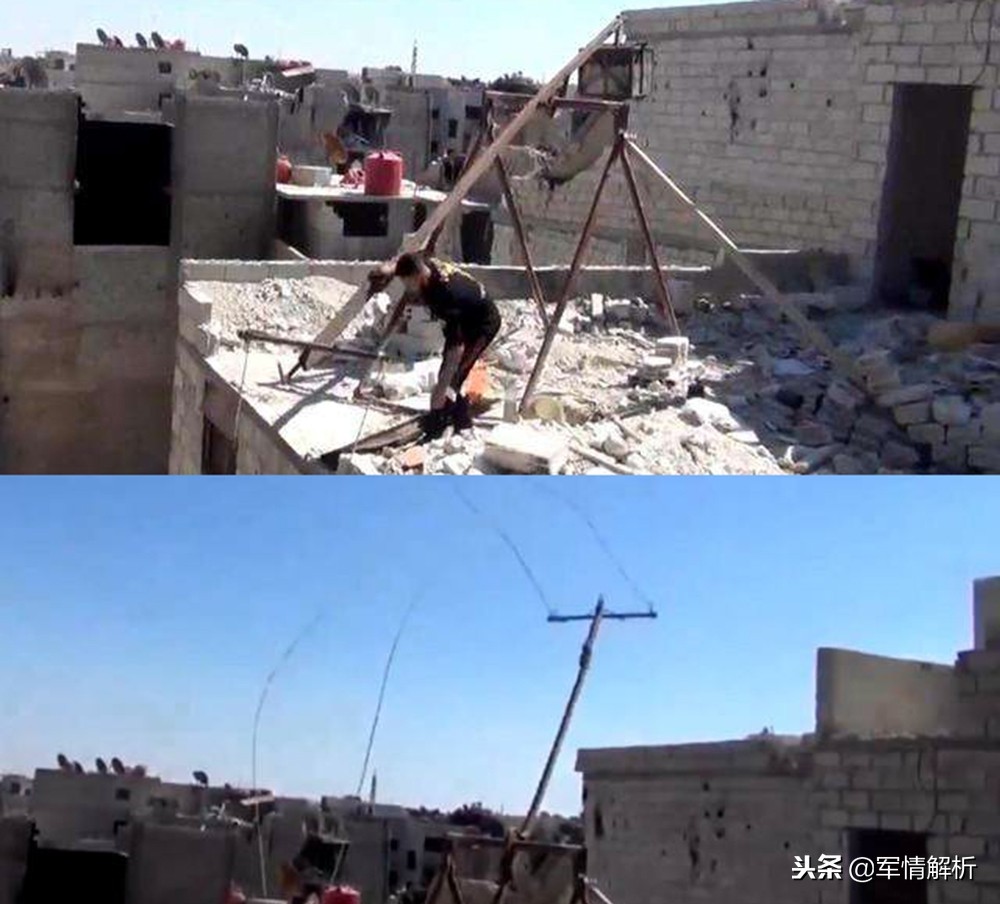 叙利亚煤气罐迫击炮真实威力,叙利亚土制武器