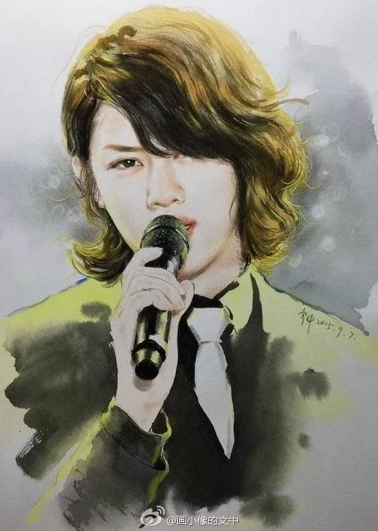 比起打印画,美院毕业的他,笔下这种彩铅水彩画才好看哭了~