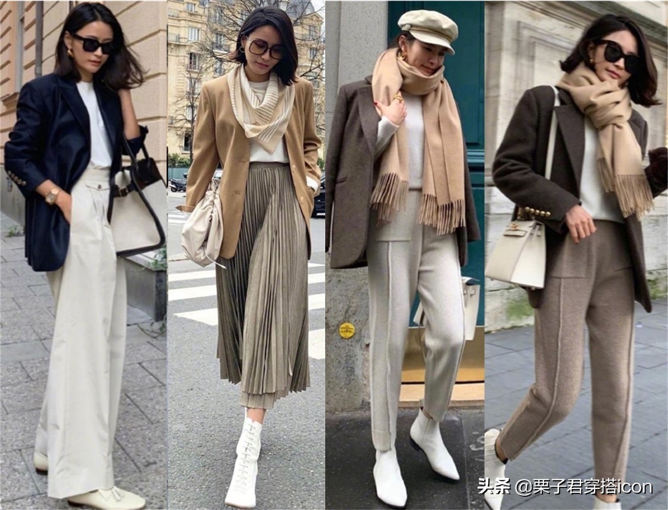 穿搭‖跟着博主学穿搭：Elborn冬日内搭巧搭配，浅色高级深色大气